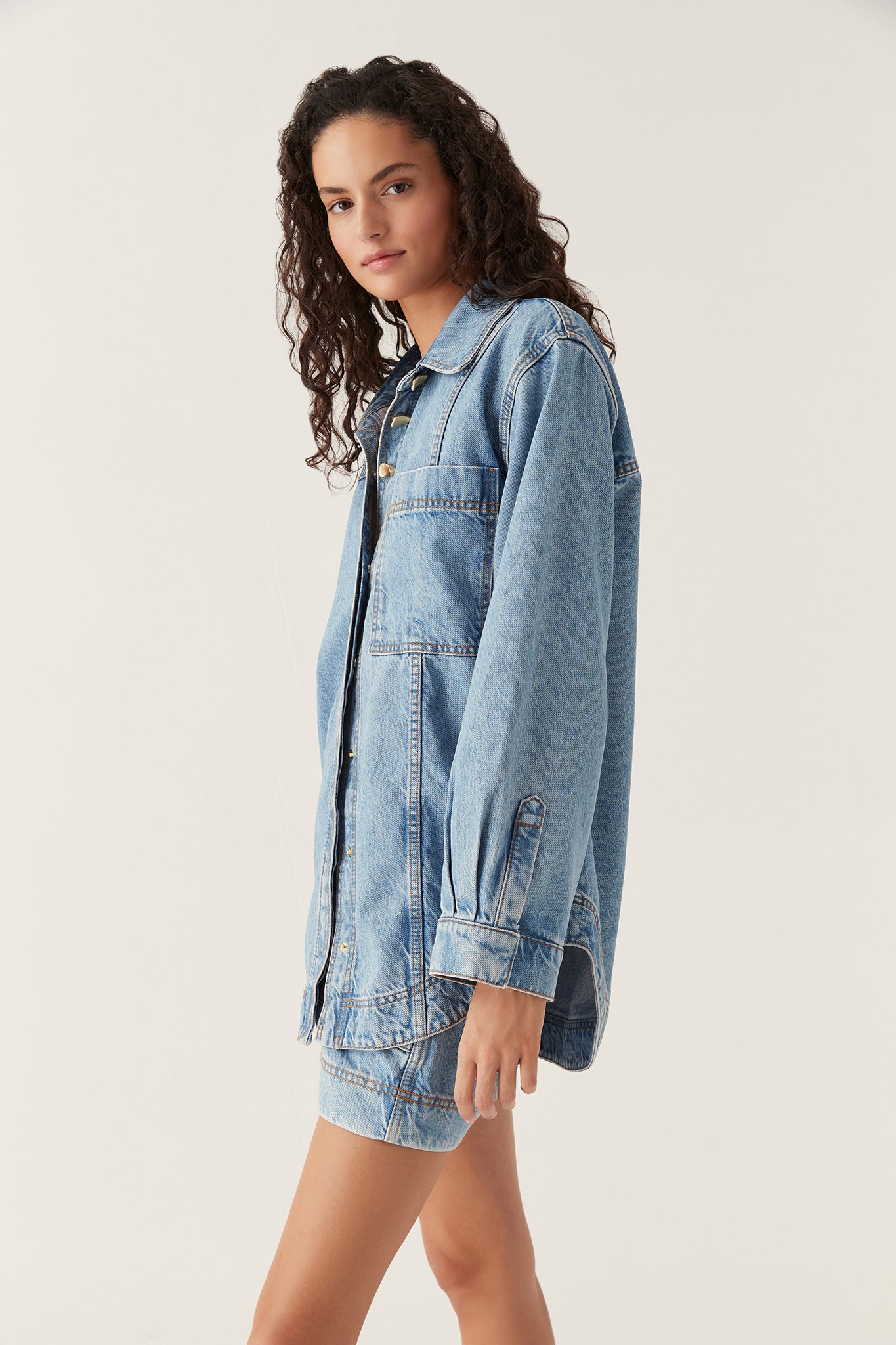 Aje x Outland Denim Shirt - Coastal Blue