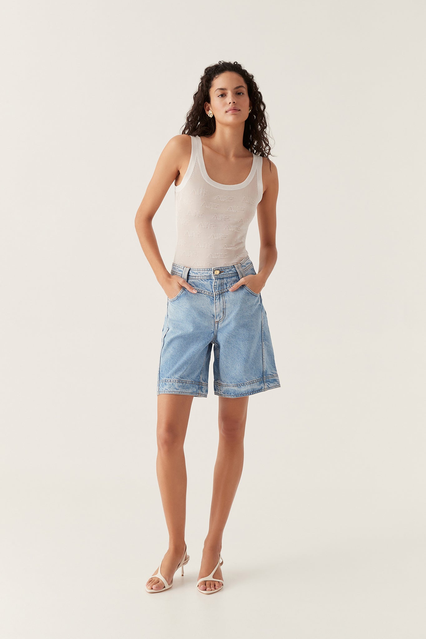 Aje x Outland Bermuda Short - Coastal Blue