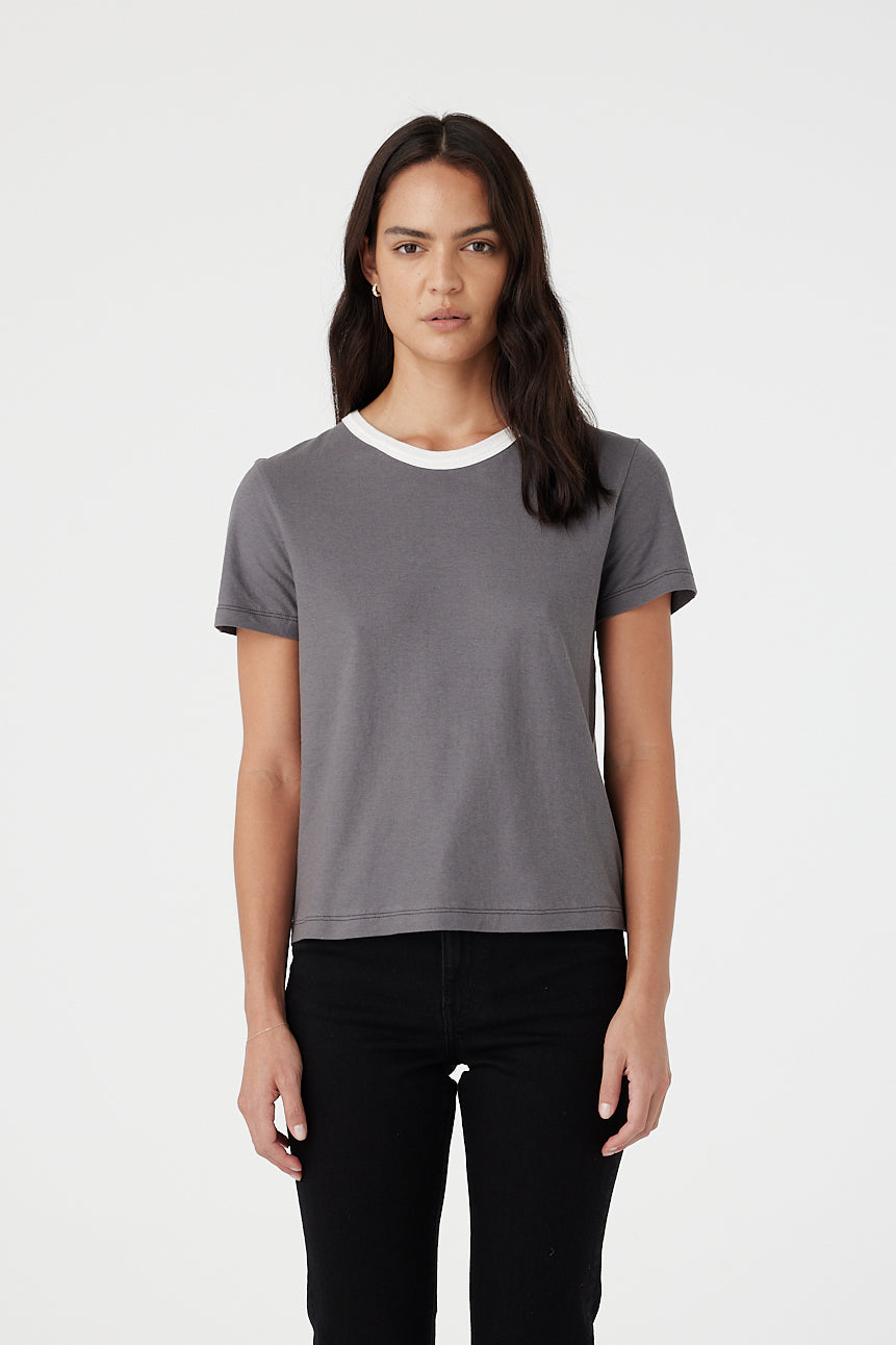 Ivy Tee Charcoal