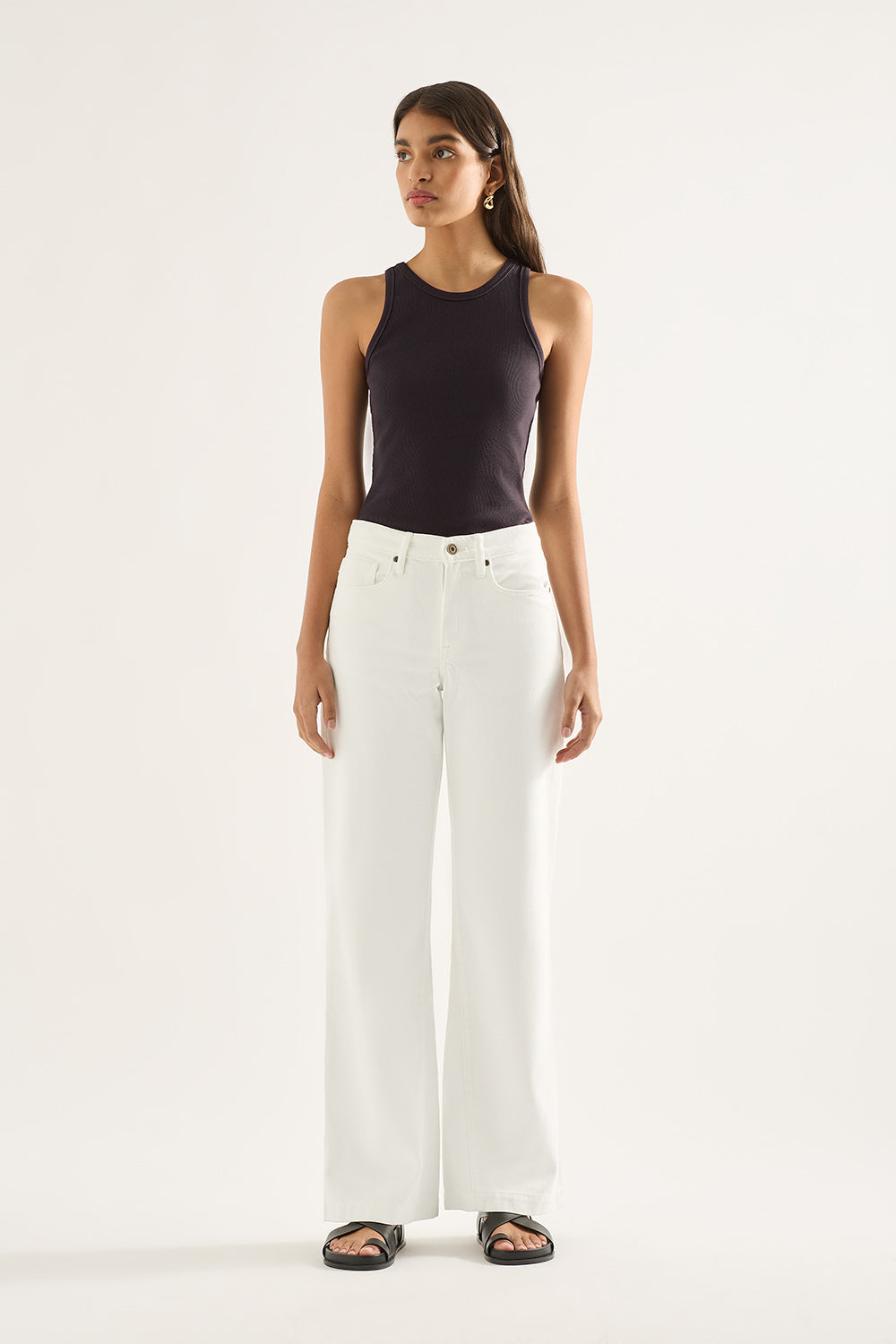 Ren Flare Jean - Winter White