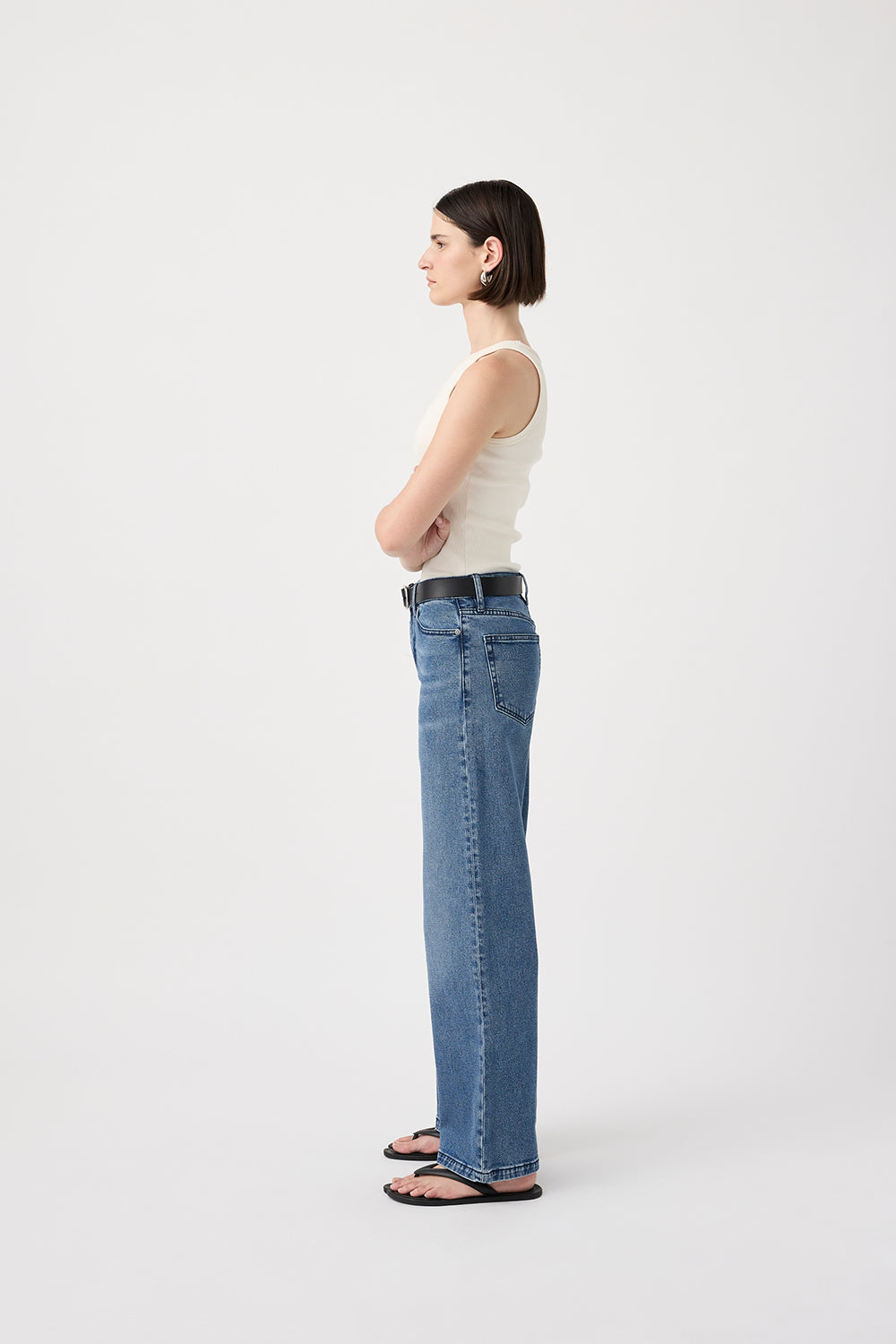 Mia Mid Wide Leg Jean Twilight