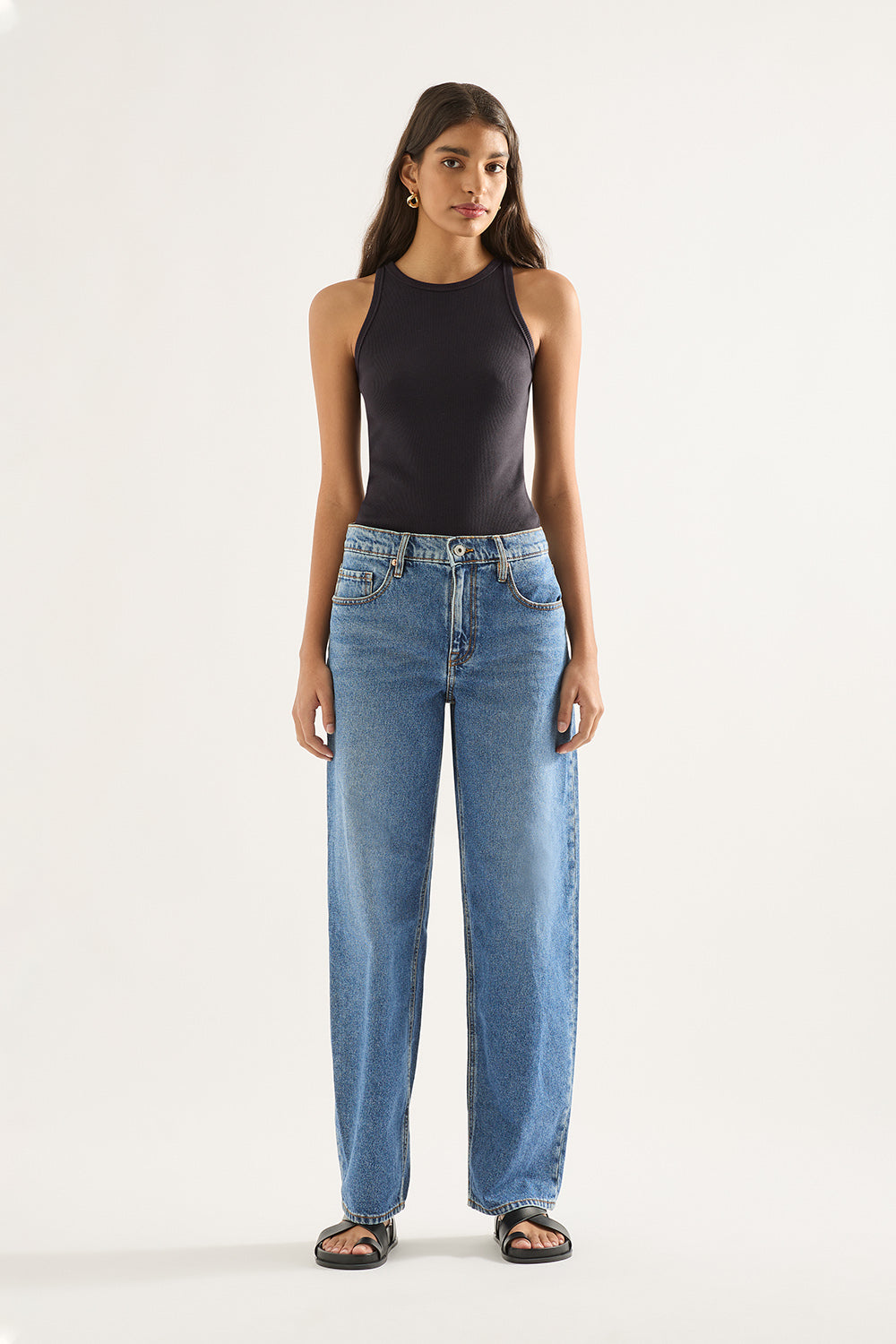 Avril Low Slouchy Wide Leg Jean