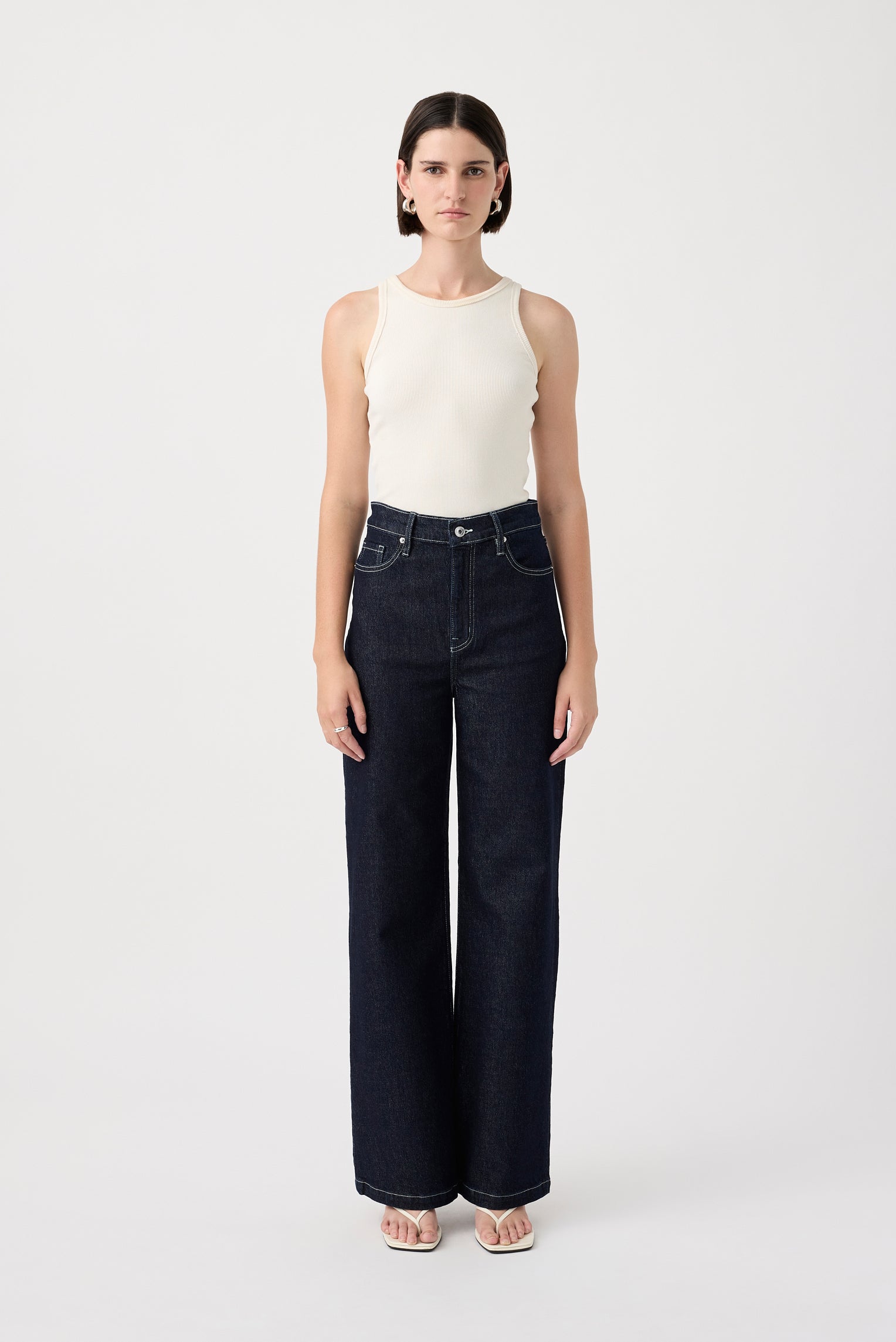 Ellie High Rise Jean - Rinse
