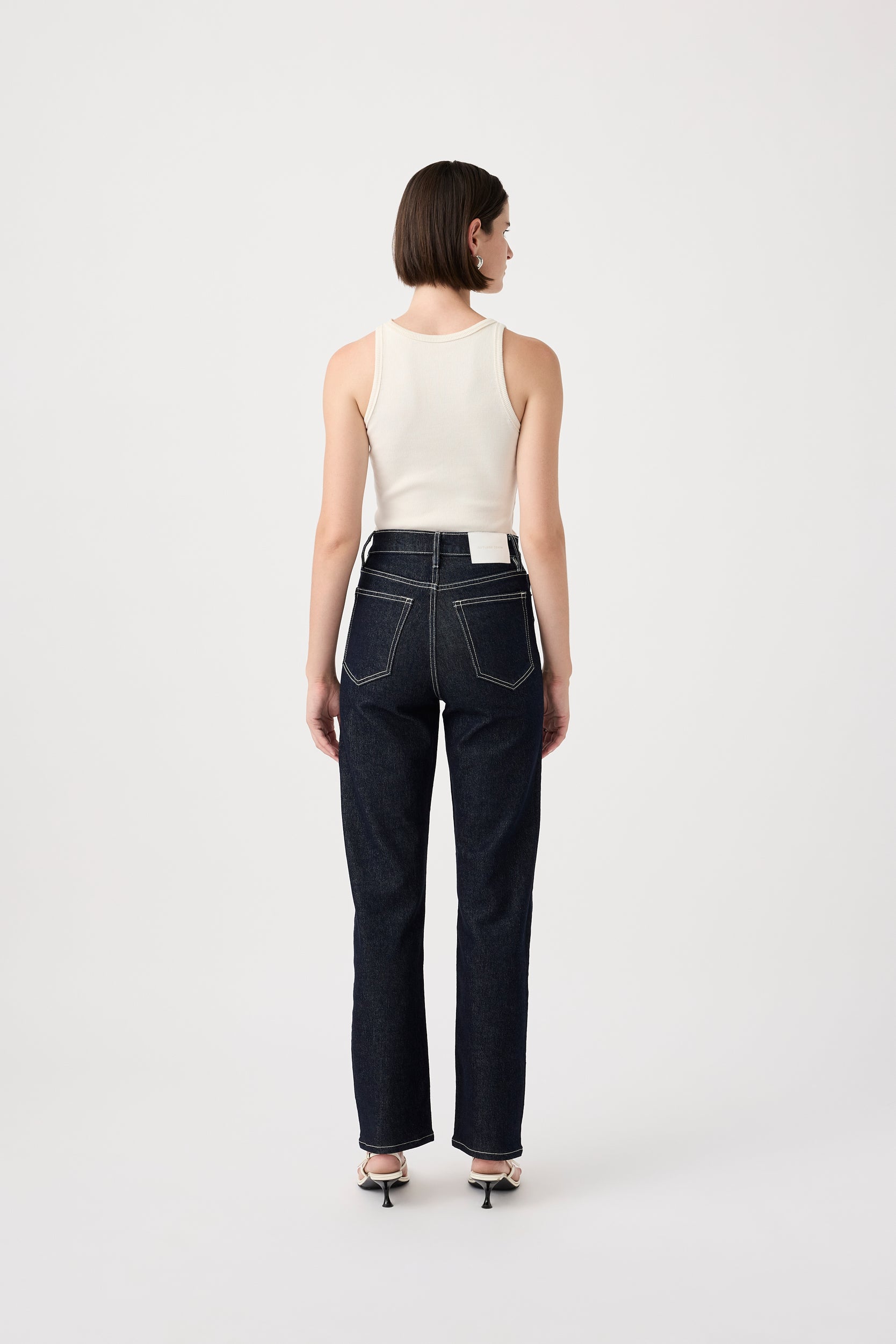 Zoe High Straight Jean Full Length Rinse