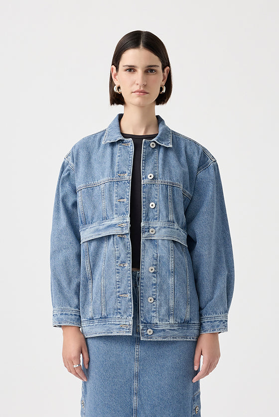 Lyndall Adjustable Jacket – Vintage Mid Blue