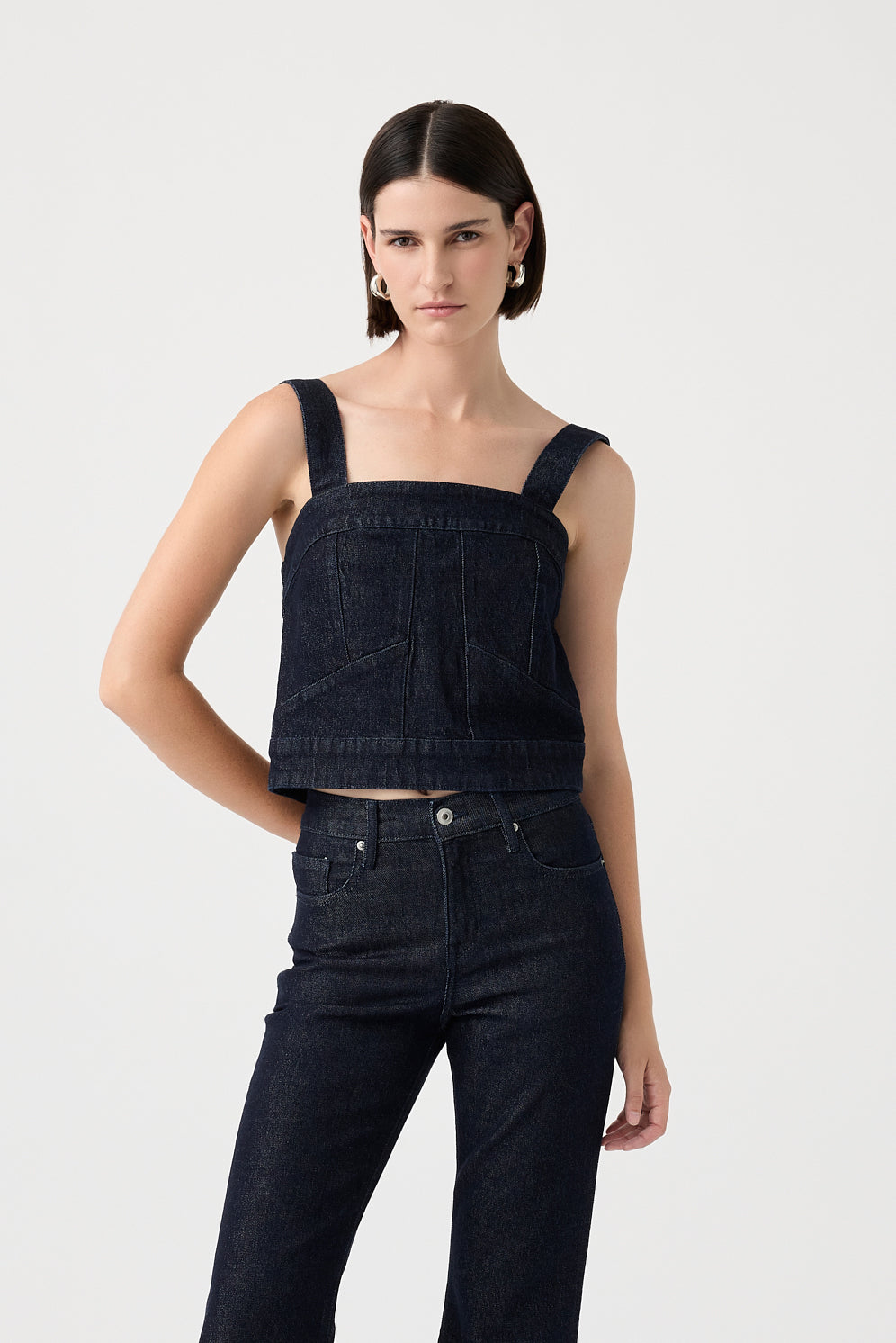 Maple Top – Adjustable Straps & Geometric Panelling
