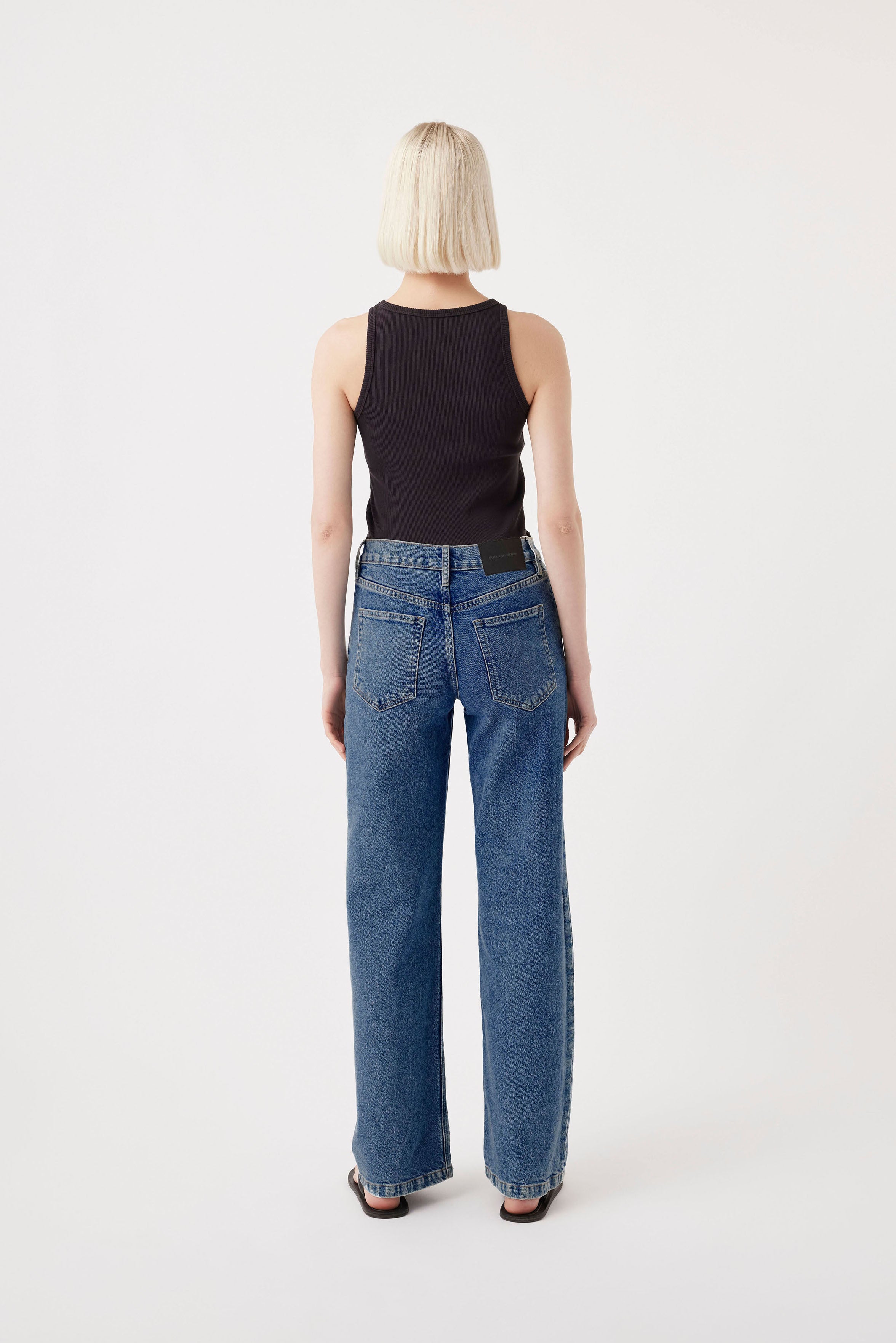 Mia Wide Leg Jean Opulent Blue Organic Cotton Denim – Outland Denim