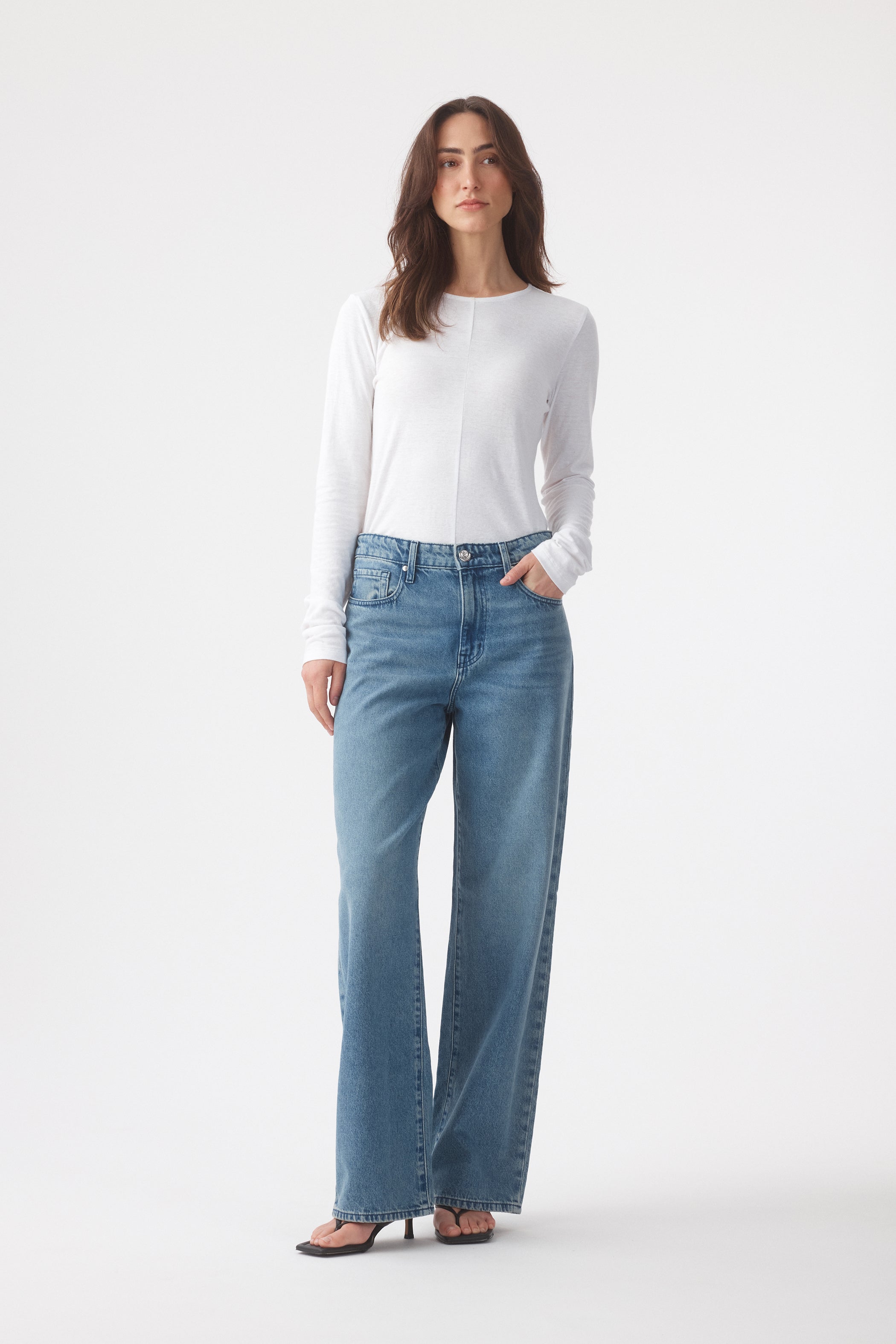 Olive Jean Marina Mid Blue