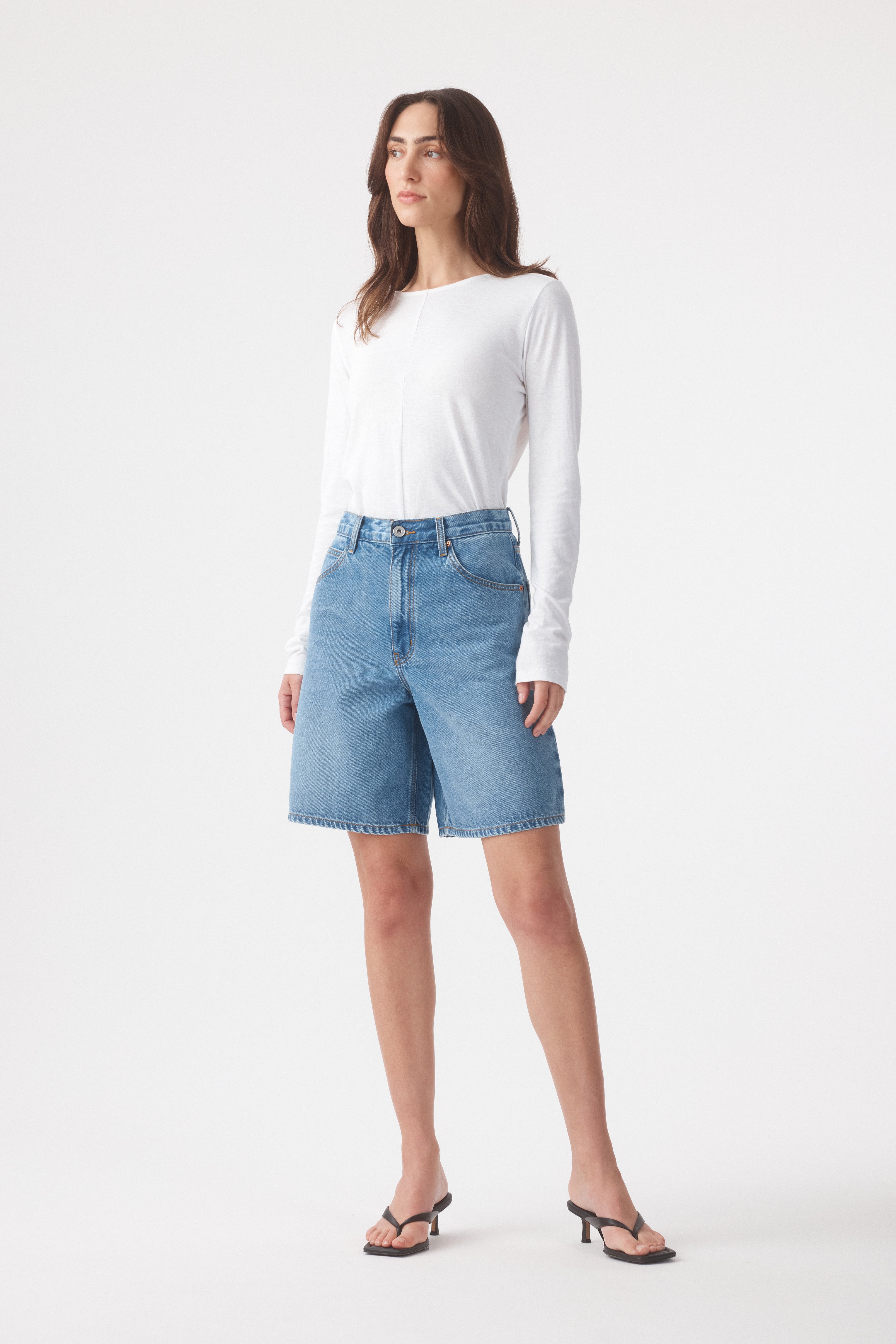 Bonnie High Short Moment Mid Blue