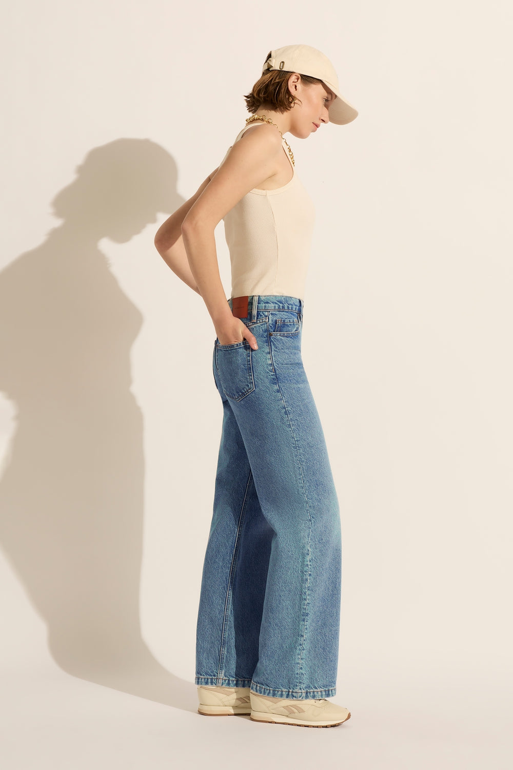 Mimi Mid Wide Leg Jean - Heritage