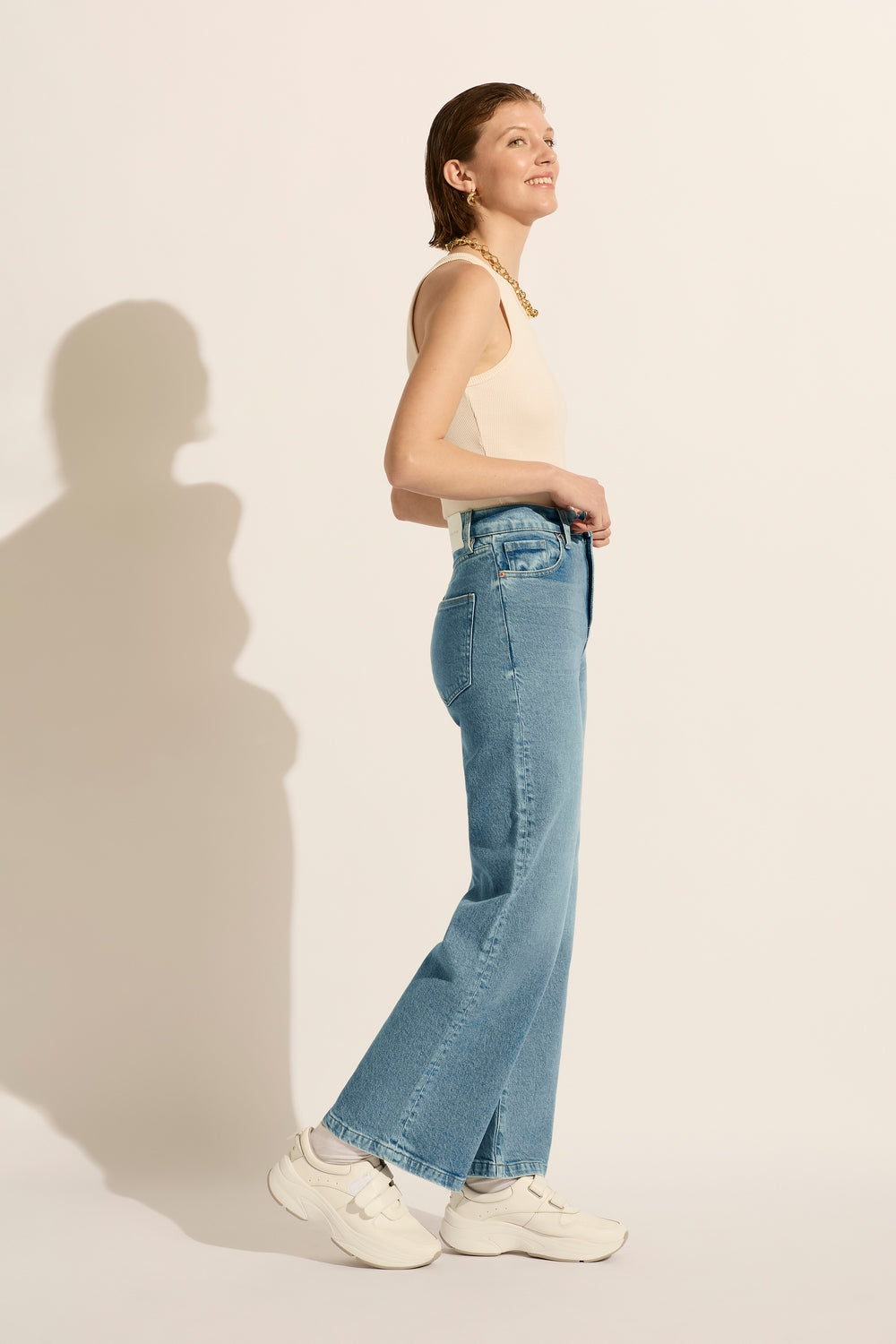 Ellie High Rise Wide Leg Jean - Sunday