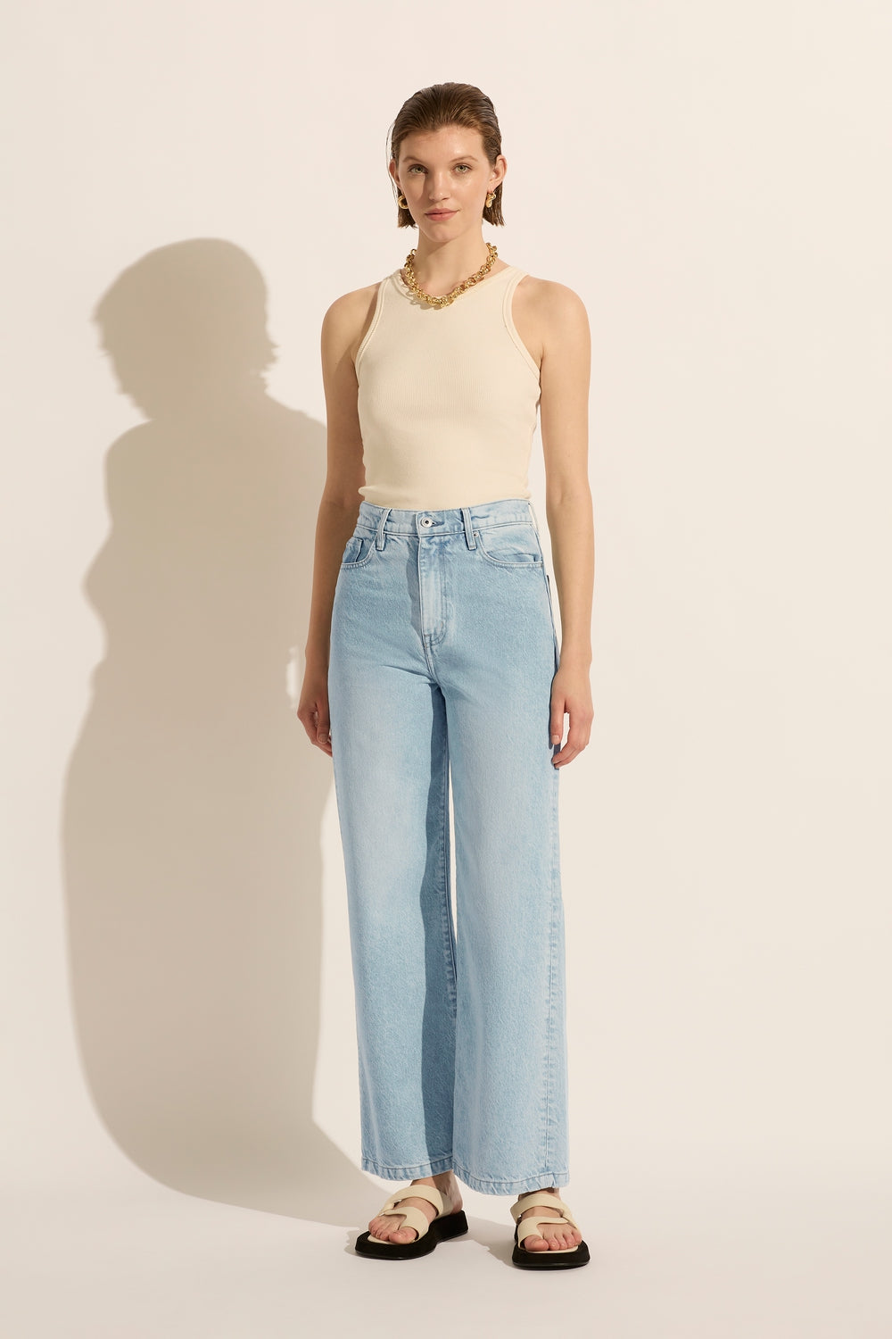 Ellie High Rise Wide Leg Jean - Basis