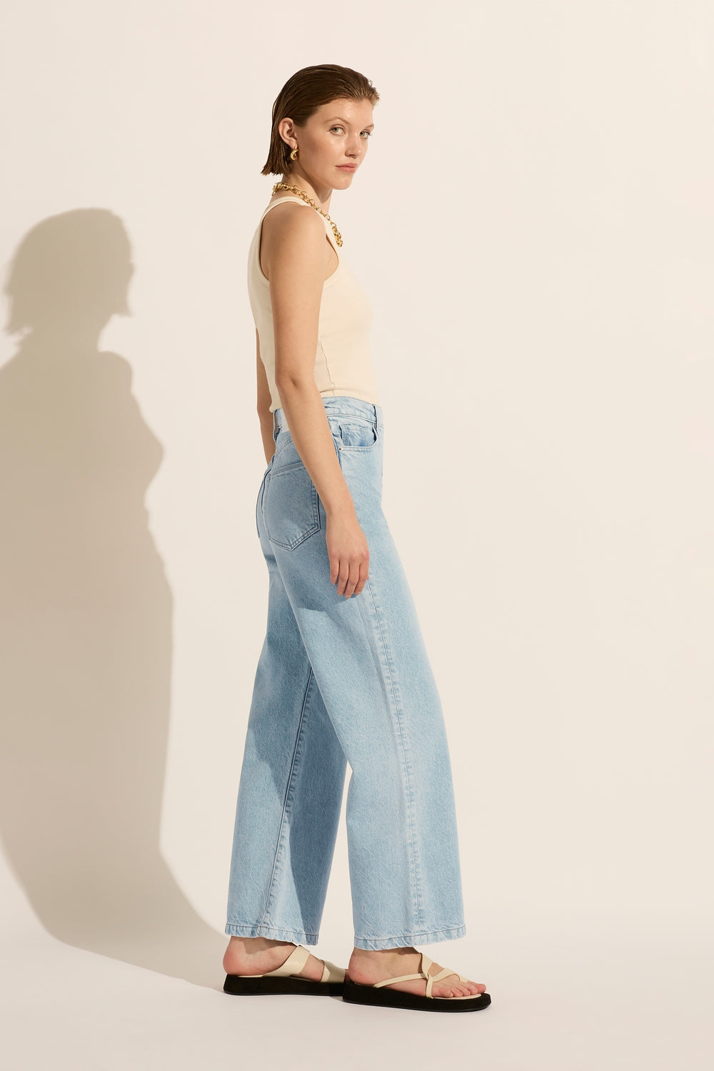 Ellie High Rise Wide Leg Jean - Basis