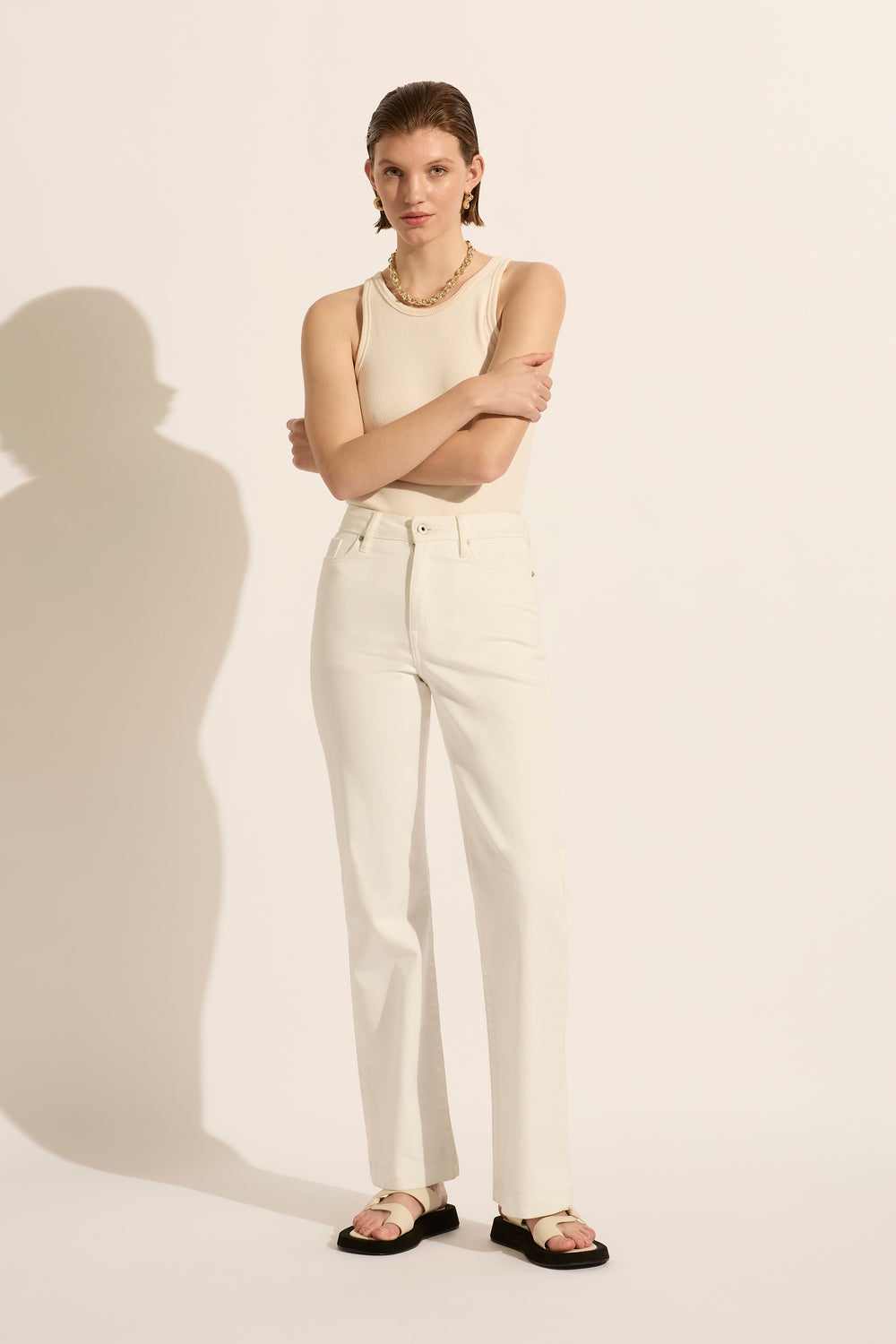Farrah High Waisted Jeans For Women - Slight